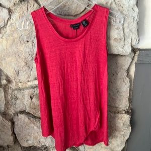 Tahari 100% Linen Tank Top